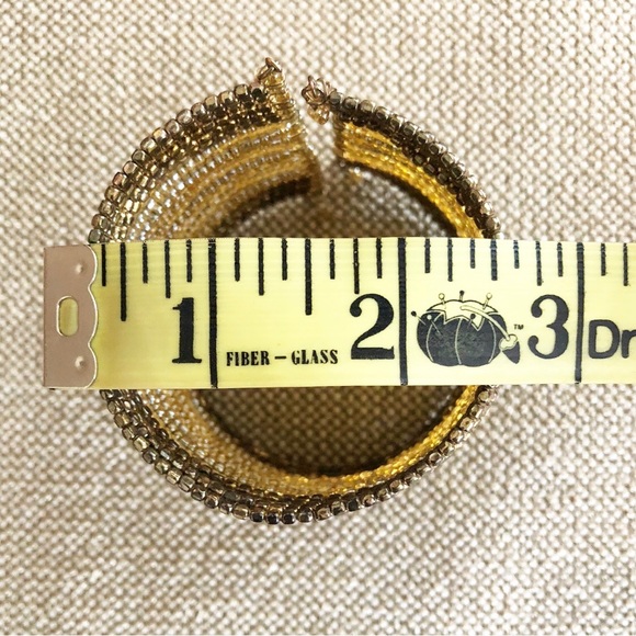 Gold Tone Beaded Bracelet - Picture 4 of 6